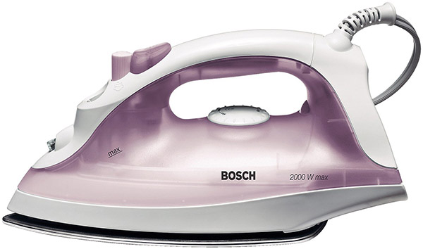 Bosch TDA2340 Steam iron Stainless Steel soleplate 2000W Purple,White - Irons (Steam iron, Stainless Steel soleplate, 1.8 m, 50 g/min, Purple, White, 20 g/min)